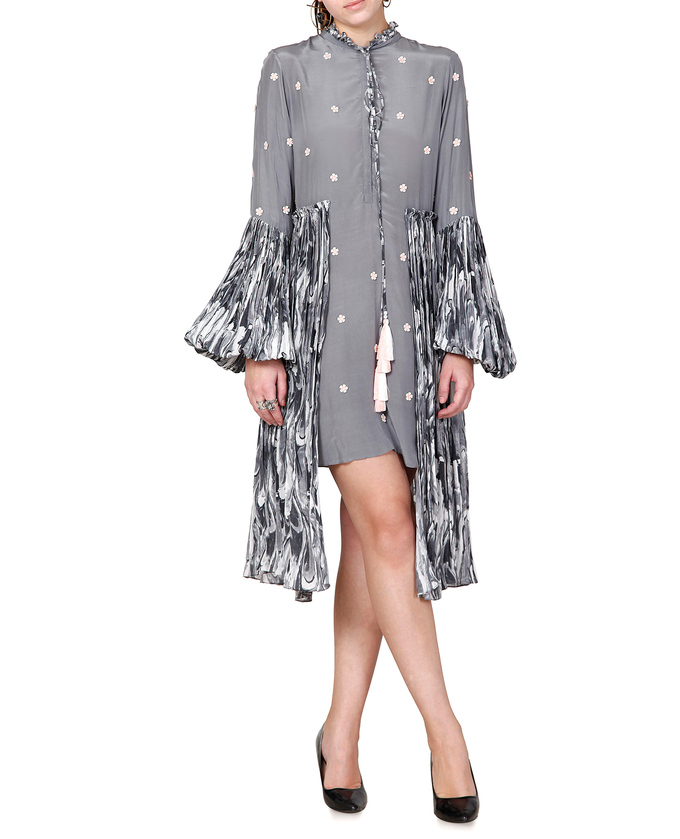 Printed Asymmetrical Dress