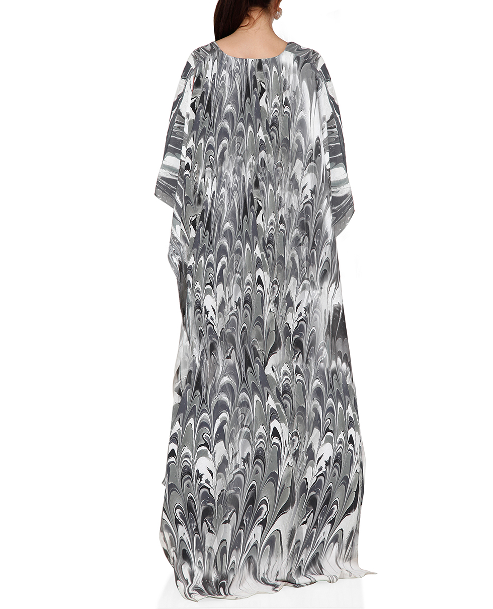 Draped Kaftan Dress