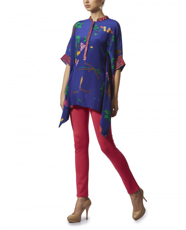 Embroidered Kaftan Top