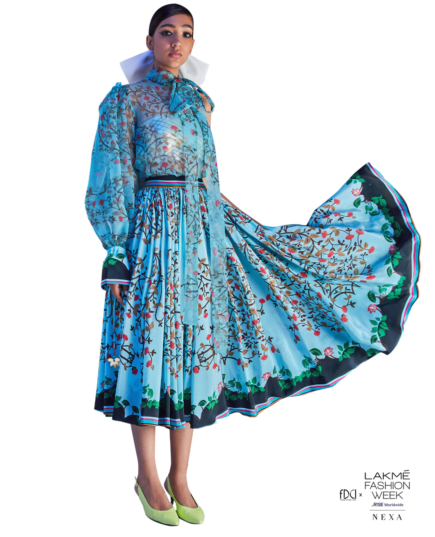 Limerick by Abirr n' Nanki Printed Skirt