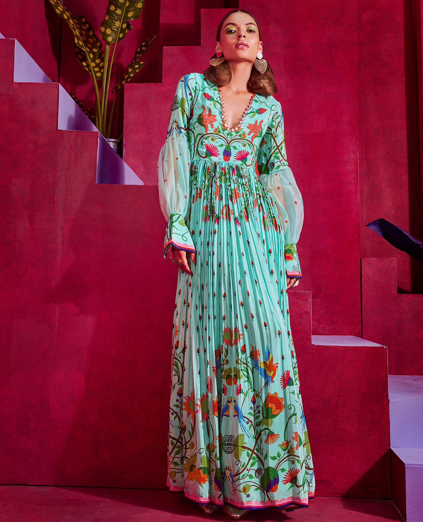 Embroidered Maxi dress