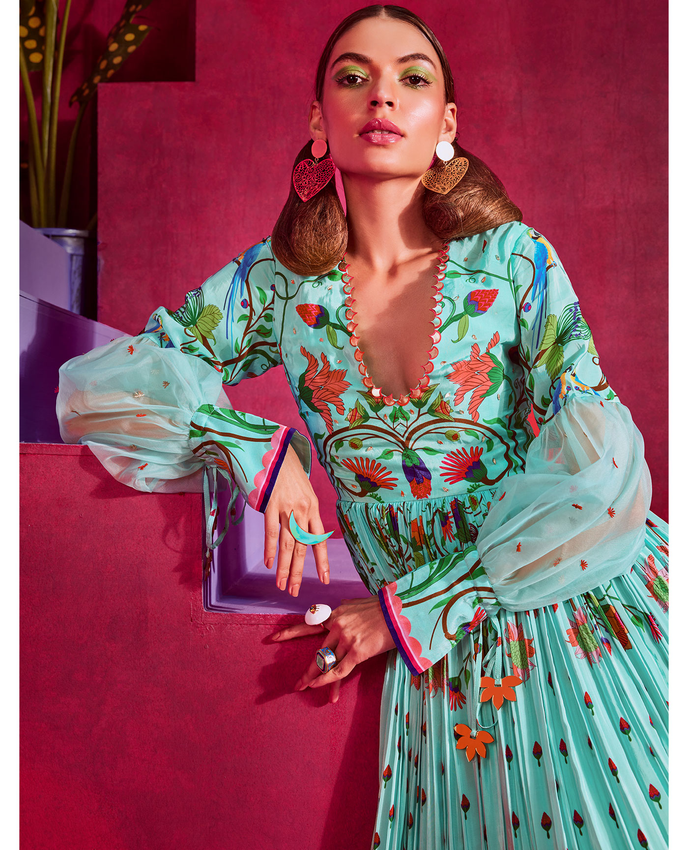 ice blue maxi dress Aurellia Splice Maxi Dress