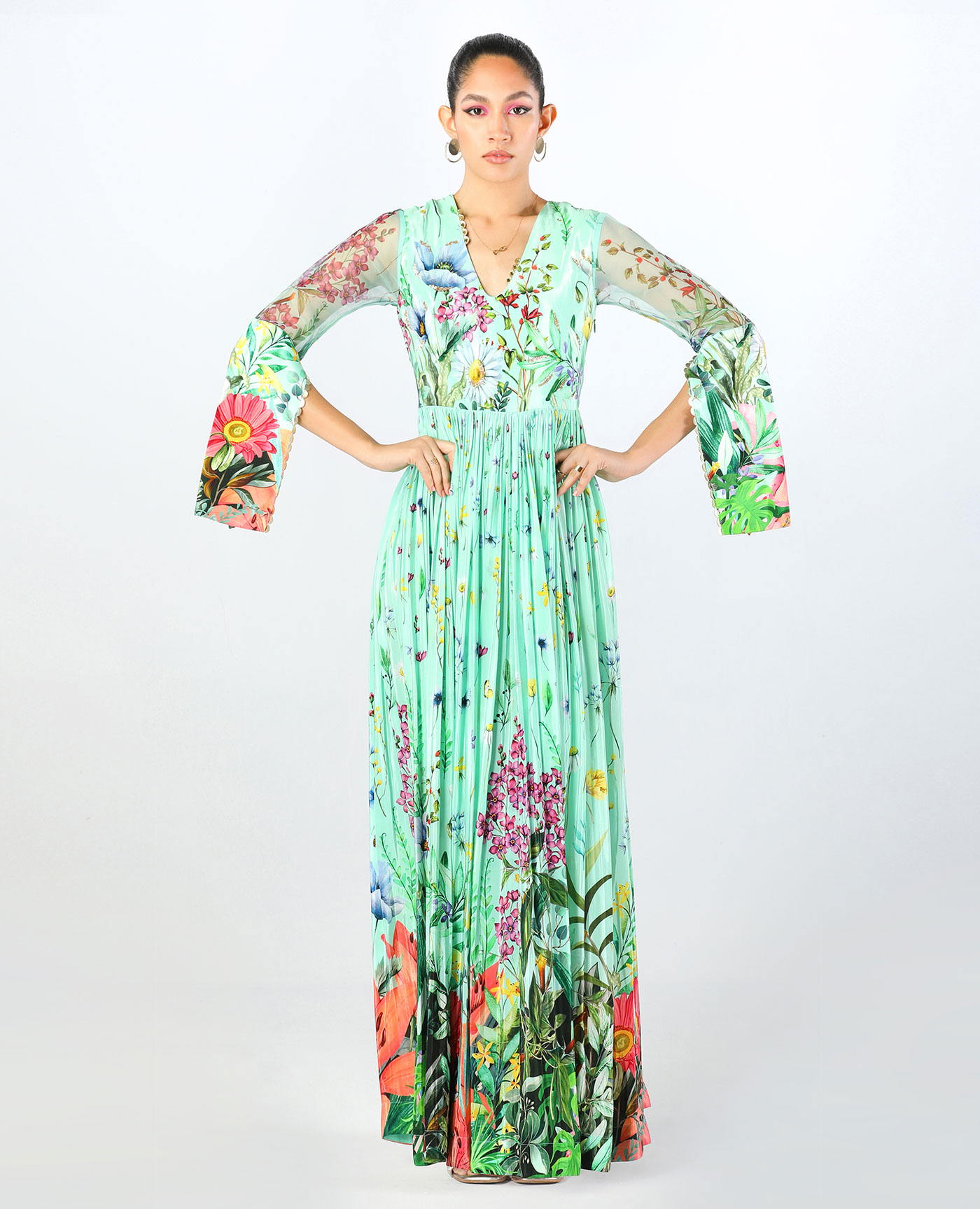 Embroidered Maxi Dress